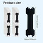 Black replacement razor blades, 66mm x 19mm, for women's grooming tools