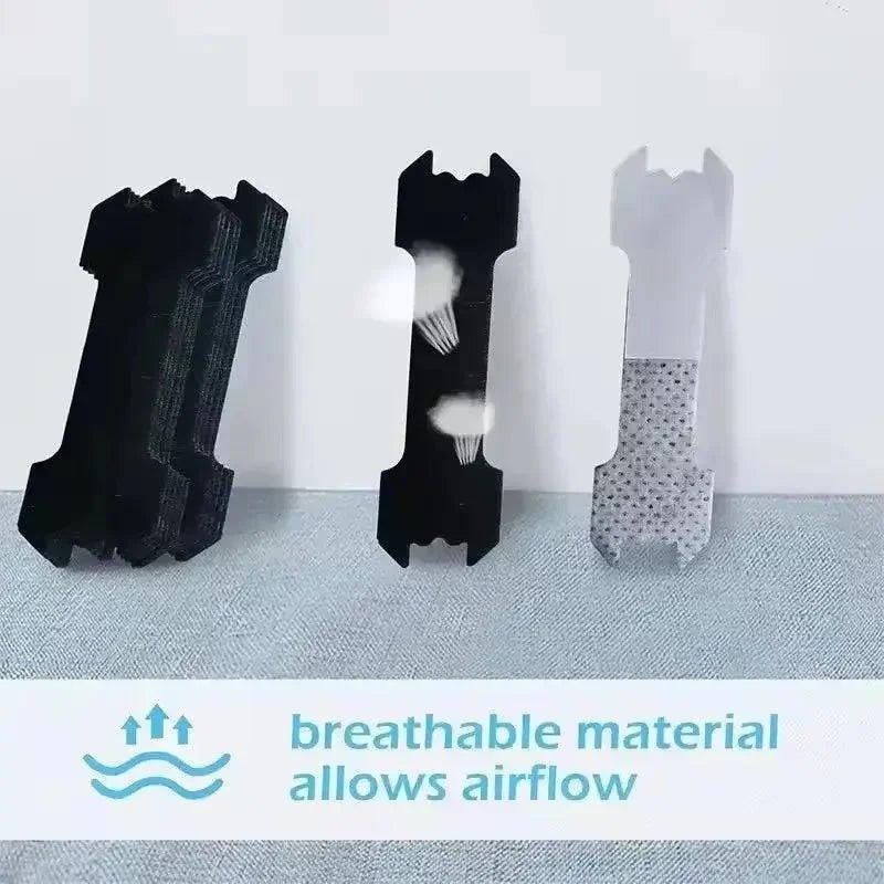 Breathable shoe insoles with airflow design for comfort and ventilation