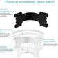 Physical ventilation nasal patch with breathable fabric, elastic strips, and skin-friendly adhesive for comfort