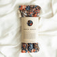 Floral neck wrap therapy pack for relaxation, all-natural unscented lentils, warm or cold use