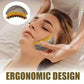 Ergonomic facial massage tool with silicone bristles for skincare routine