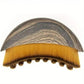 Wooden hair comb with natural bristles, stylish women's hair accessory for everyday fashion