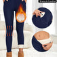 Warm pocket leggings for women, cozy fleece-lined, high-waisted with phone pocket, perfect for winter fashion