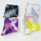 Tie dye socks in vibrant colors, perfect for women's fashion and casual style