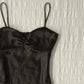 French Vintage Polka Dot Camisole Vest Women Summer Folds Sleeveless Y2k Crop Halter Tops Sweet hottie Slim Outerwear Tanks - Womans Fashion