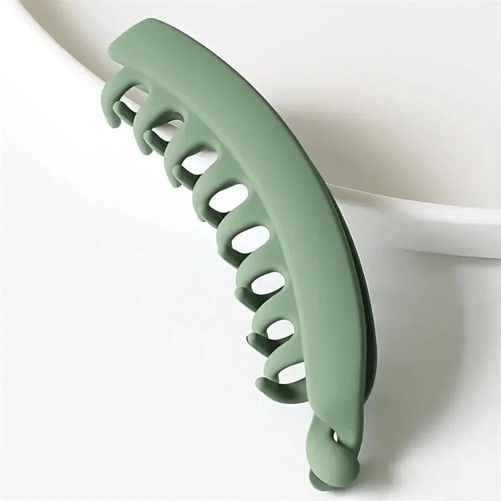 Sage green hair claw clip for women's fashion styling