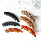 Tortoiseshell and black hair claw clips for women's fashion styling