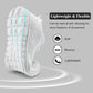 White lightweight flexible women's sneaker with soft bouncy sole for comfort and movement