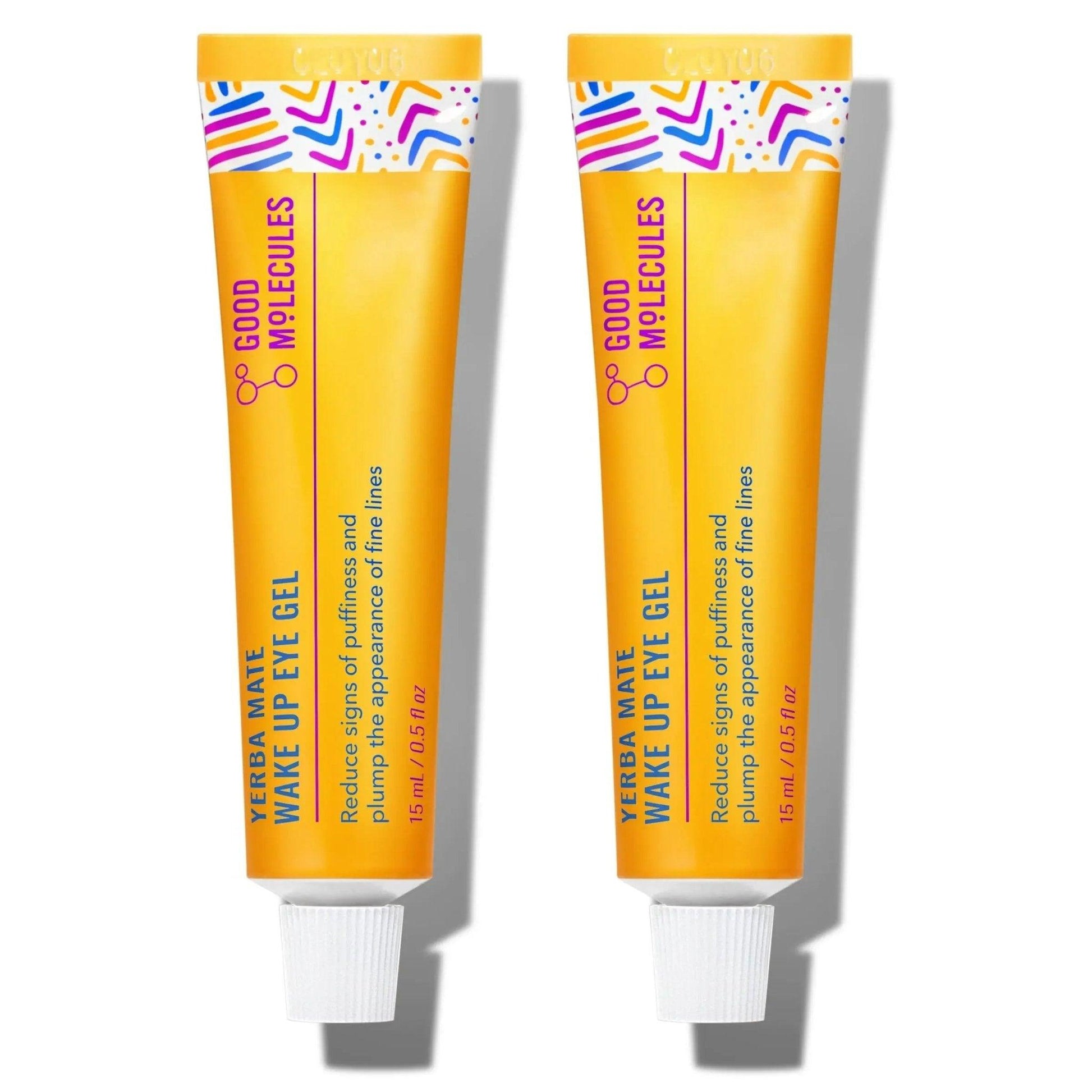 Good Molecules Yerba Mate Wake Up Eye Gel to reduce puffiness and fine lines, beauty skincare product