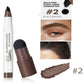 Multi-fork fluffy liquid eyebrow pen in black brown shade #2 for natural brow definition