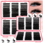 GROINNEYA DIY false eyelashes in 60D, 80D, 100D, 120D, 140D, 160D densities for natural or dramatic eye makeup looks