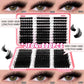 600pcs DIY false eyelashes kit with 100D-300D densities, 8-16mm lengths for natural or dramatic eye makeup looks