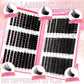 600pcs DIY lash clusters in 60D-160D densities for custom eye makeup styles