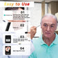 Easy-to-use ear care device with AIR-LOOK app setup steps for seniors