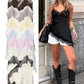 Lace trim camisole tops in assorted colors, styled with shorts and boots for chic women's fashion