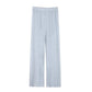 Light blue wide-leg women's lounge pants with elastic waistband, soft fabric, casual comfort wear