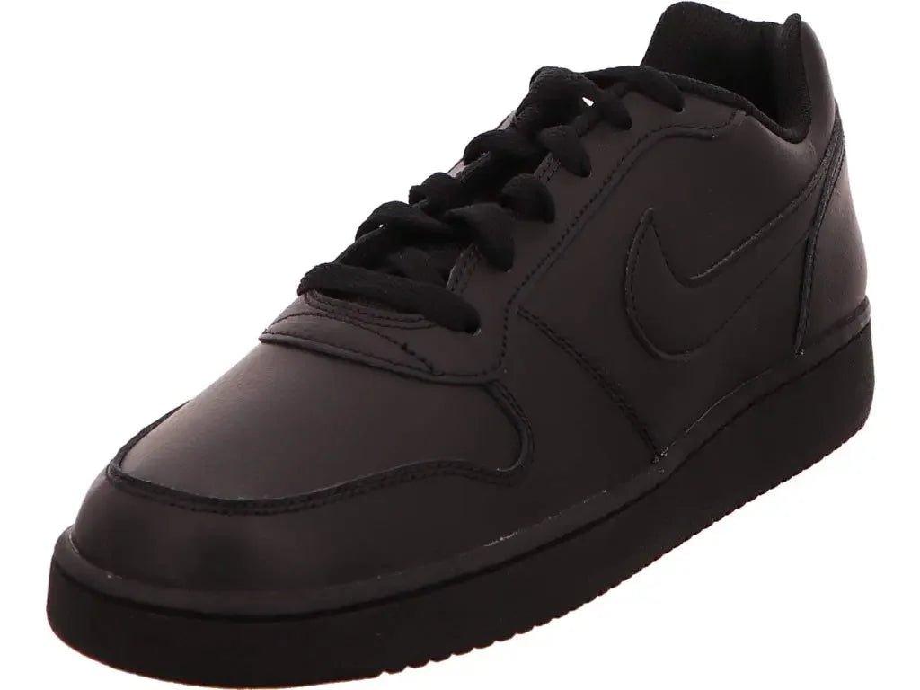 Black Nike sneaker with classic design, perfect for women's fashion and everyday wear