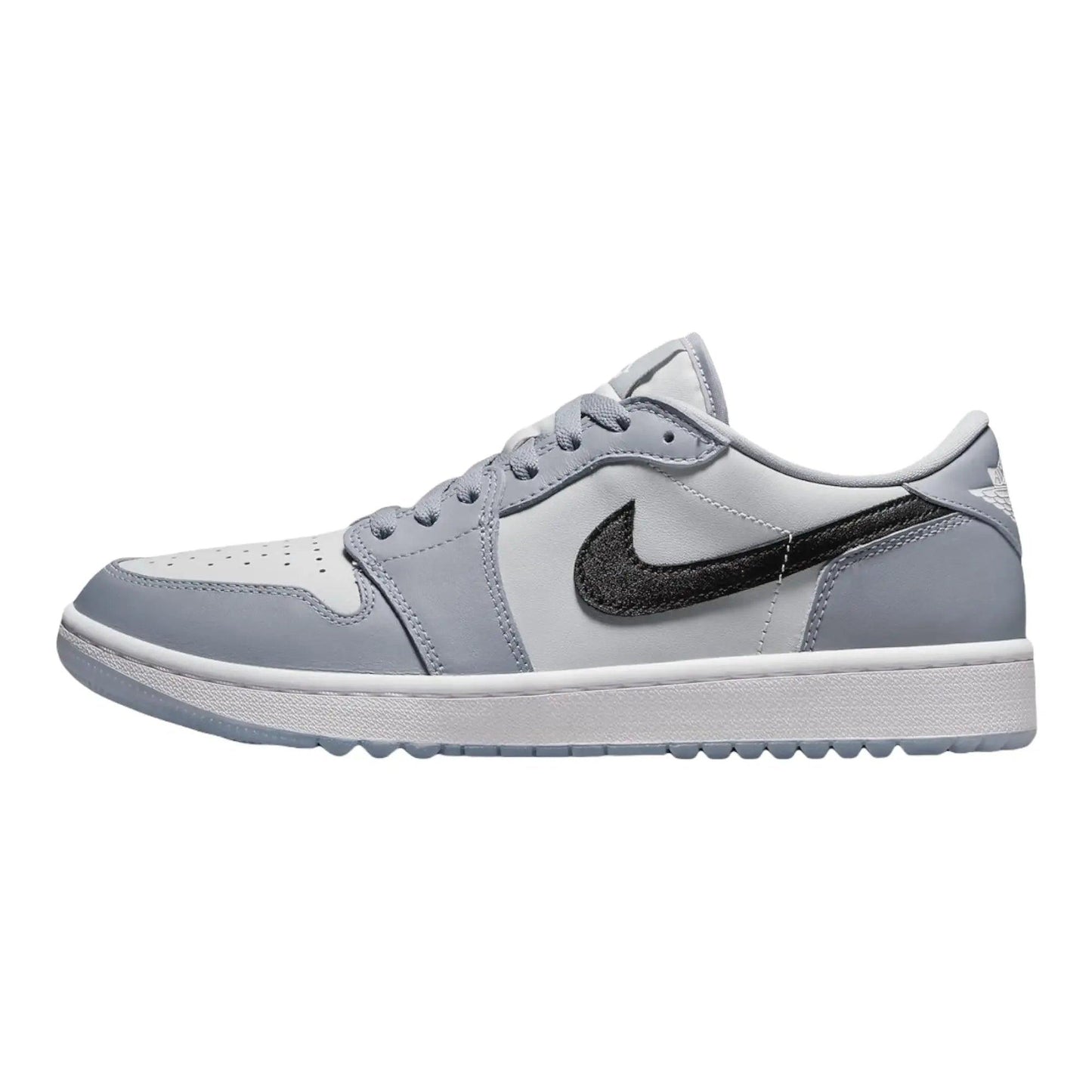 Gray and black low-top sneaker with white sole, perfect for women's fashion and casual wear