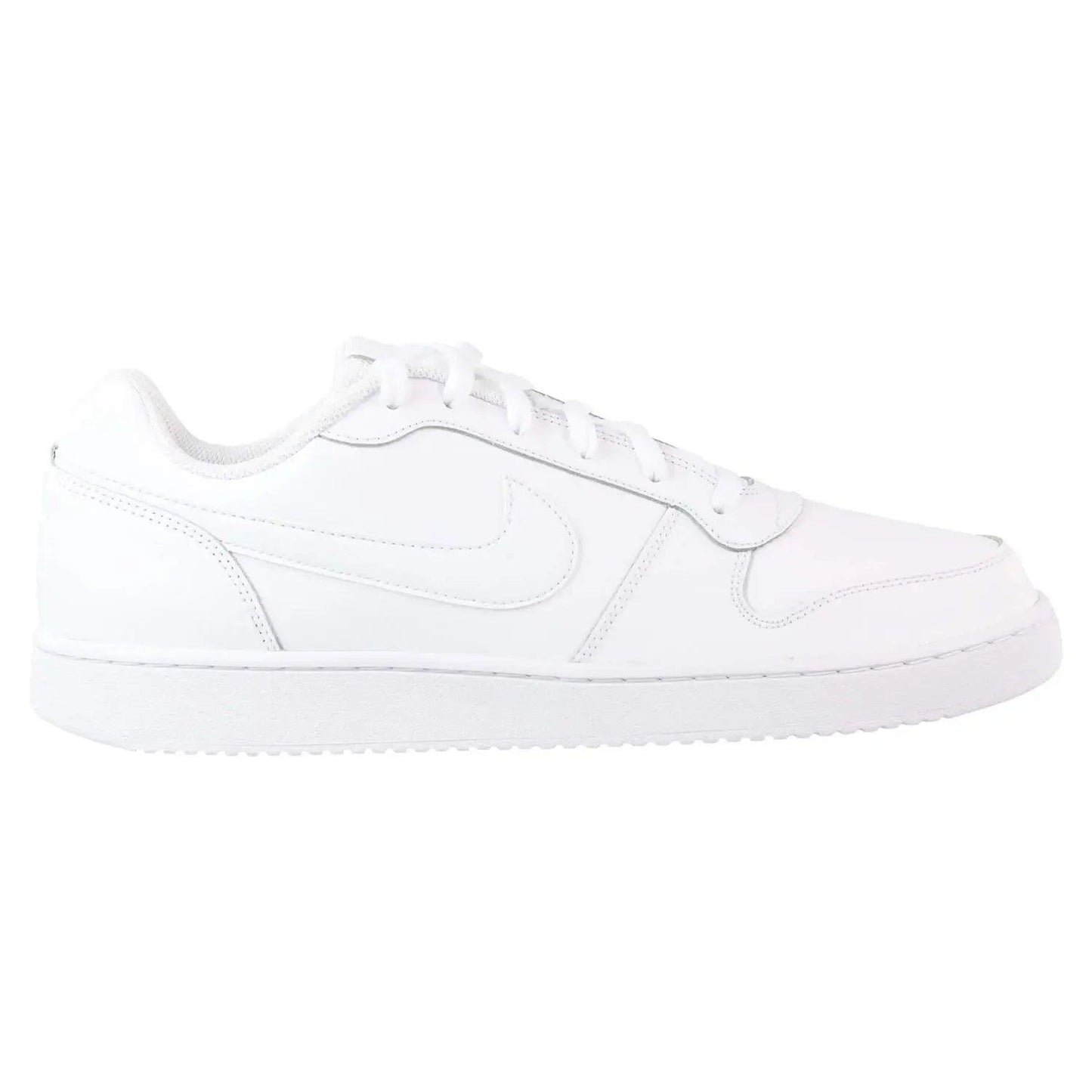 White Nike Court Legacy sneaker for women, clean minimalist design, all-white low-top fashion shoe