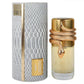 Luxury women's perfume with gold snake design, Musamam White Intense by Lattafa, elegant packaging