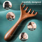 Wooden scalp massager for head, tendon, scraping & acupressure massage, whole wood design