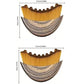 Wooden hairbrush with natural bristles, 6.3cm wide, ideal for gentle scalp massage and detangling