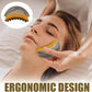 Ergonomic facial massage brush with soft bristles for relaxing skincare routine