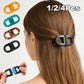 Stylish hair claw clips in assorted colors for women’s fashion hairstyles, 1/2/4 pcs options