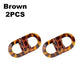 Brown tortoiseshell hair clips, 2pcs, stylish women's fashion accessories for everyday wear