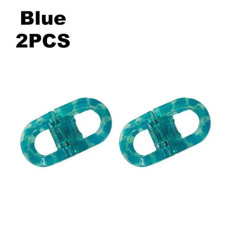 Blue 2pcs plastic hair clips for women fashion styling