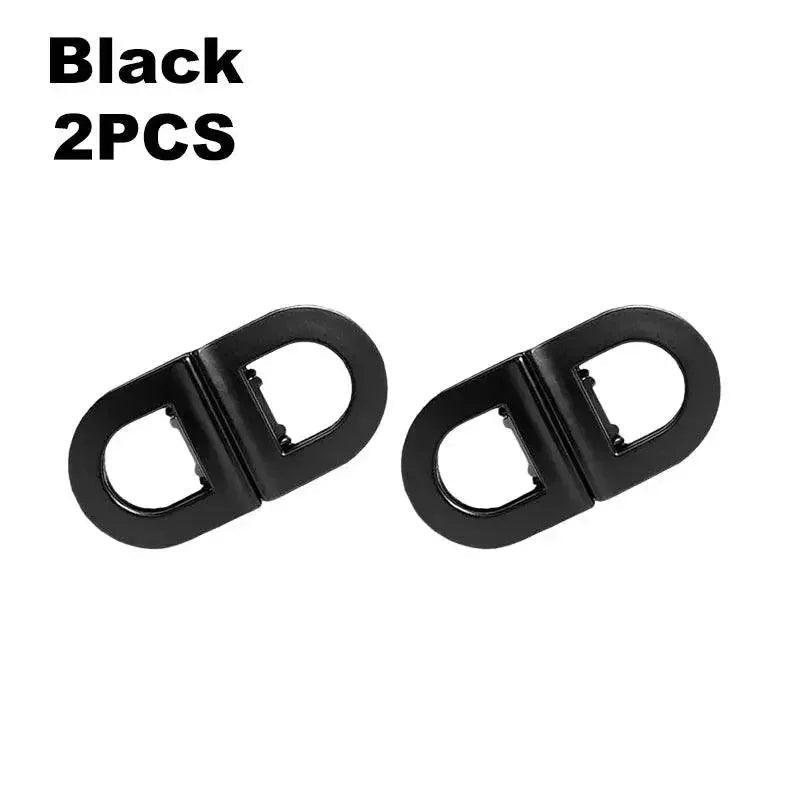Black 2PCS metal bag clasps for fashion accessories