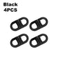 Black 4pcs plastic buckles for bags, straps, or fashion accessories