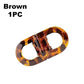 Brown tortoiseshell hair clip for women's fashion styling, 1 piece