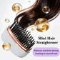 Mini Cordless Hair Straightener Brush Rechargeable Portable Hot Comb Rapid Heat 3 Temp Control Travel Styling Tools USB Charging - Womans Fashion