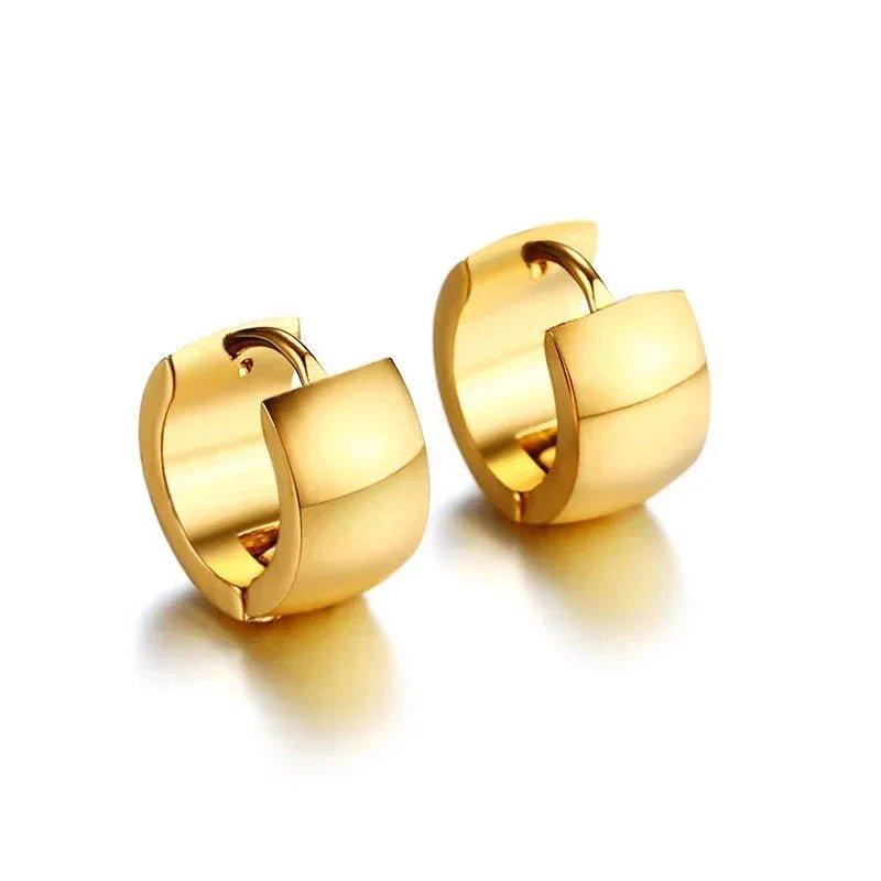 Gold hoop earrings for women, stylish fashion jewelry