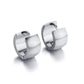 Modern silver hoop earrings for women, sleek minimalist fashion jewelry