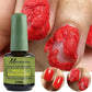Magic Unloading gel polish remover for easy soak-off nail glue removal, 15ml bottle with peeling red polish effect
