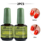 2PC Misscheering Magic Unloading gel polish remover, 15ml each, removes soak-off gel with before/after nail demo
