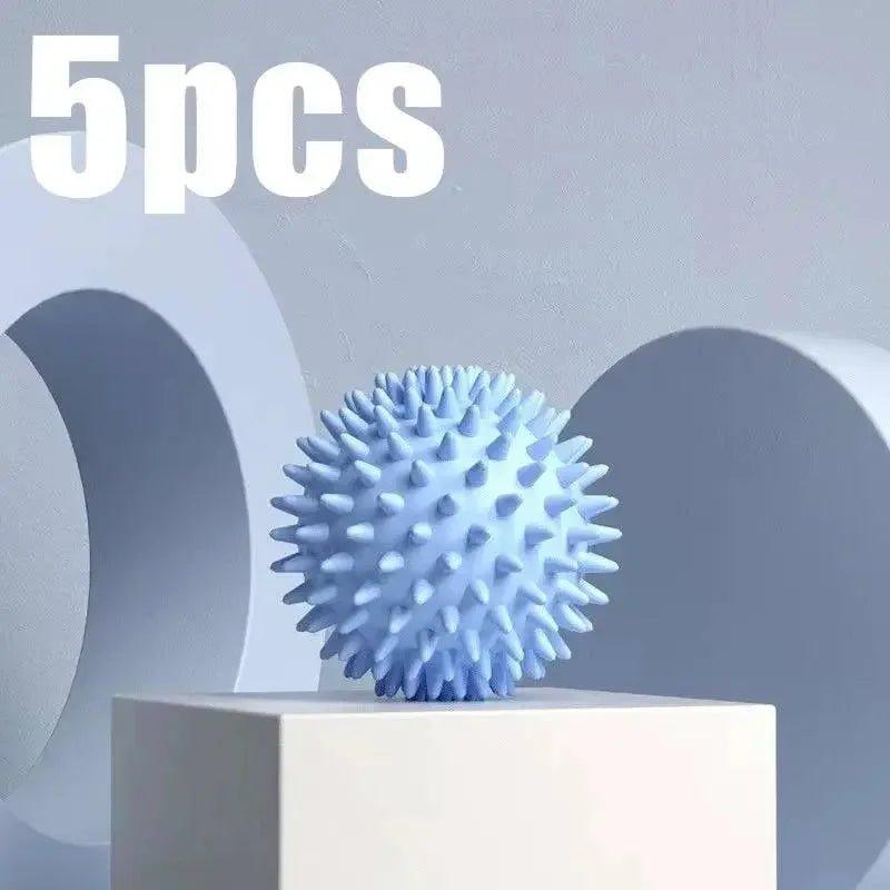 5pcs blue spiky massage ball for muscle relief and relaxation