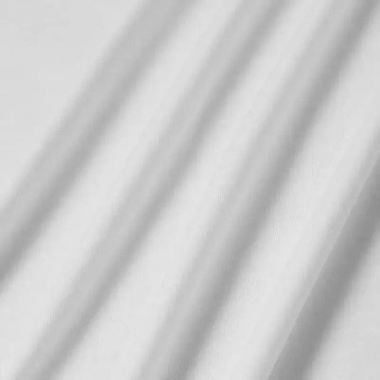 Soft white fabric with diagonal shadow stripes, ideal for women's fashion designs