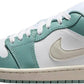 Women's mint green and white low-top sneaker with Nike swoosh, casual fashion footwear