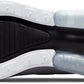 White and black women's sneaker sole with cushioned design for comfort and style