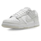 White Nike Dunk Low sneaker with classic design and clean leather finish