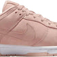 Pink Nike Dunk Low women's sneaker with white sole, casual fashion footwear