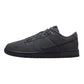 Black Nike Dunk Low sneaker, women's fashion footwear with classic design and perforated toe