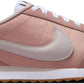 Pink Nike Cortez sneaker with white laces and gum sole, women's fashion footwear