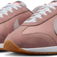 Pink Nike Cortez sneakers with white laces and gum sole, women's fashion footwear