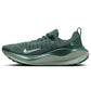 Nike React X women's running shoe in green with mesh upper and cushioned sole