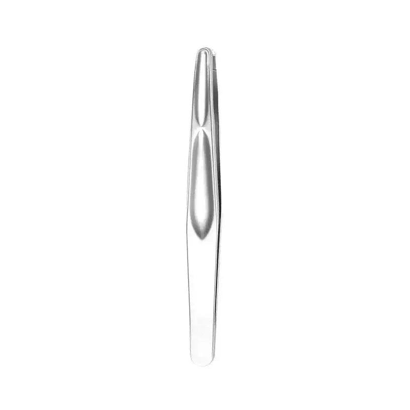 Stainless steel precision tweezers for beauty and grooming
