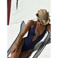 Print Deep V Neck One Piece Swimsuit Women Swimwear Bodysuit Monokini High Leg Swim Suit Bathing Suit Beachwear - Womans Fashion